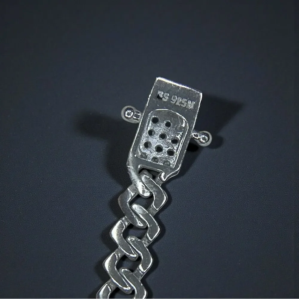 Moissante 8” Monaco 5.5MM Sterling Silver Bracelet